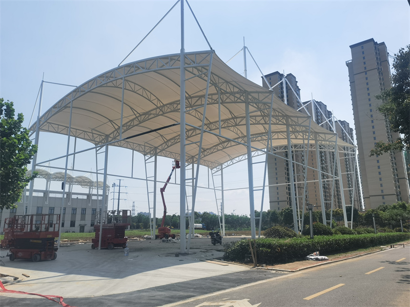 孝感市孝南區·中國三江集團有限公司培訓中心訓操膜結構建筑